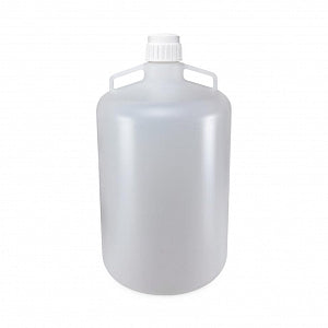 Globe Scientific Diamond RealSeal Round PP Carboys - CARBOY W/HANDLE, LDPE, GRAD, SCREW, 50L, EA - 7250050