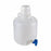 Globe Scientific Diamond RealSeal Round PP Carboys with Spigot - CARBOY W/SPIGOT, PP, GRAD, AUTO, 10L, 6/CS - 7270010