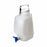 Globe Scientific Inc Diamond RealSeal Rectangular PP Carboys with Spigot - CARBOY, RECTANGULAR W/SPIGOT, HND, HDPE, 10L - 7310010