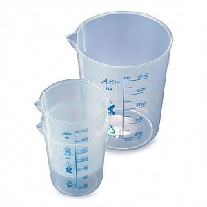 Globe Scientific Inc Tapered Polypropylene Printed Graduation Beakers - BEAKER, TAPERED, PP, PRINT GRAD, 400ML, 10/BX - BPB0400P