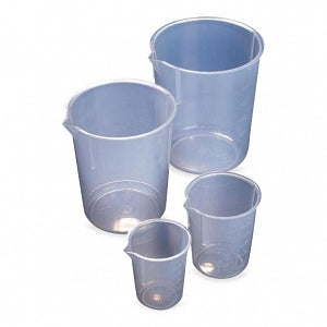 Globe Scientific Inc Tapered Polypropylene Molded Graduation Beakers - BEAKER, TAPERED, PP, MOLD GRAD, 25ML, 10/BX - BPM0025P