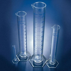 Globe Scientific Class A PMP (TPX) Printed Graduated Cylinder - CYLINDER, PRINTEDGRAD, PMP, CL A, 100ML, 2/BX - CTA0100P