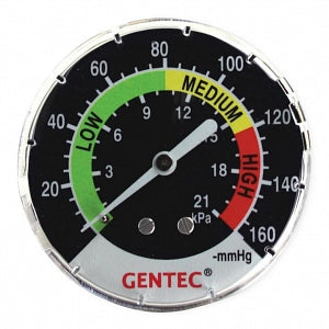 Genstar Technologies 881VR Suction Regulator Gauge with Lens - Suction Regulator Gauge with Lens, 0-300 - 881VR-K05A