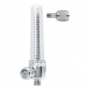 Genstar Technologies Aluminum Oxygen Flowmeters - CO2 Flowmeter, Aluminum, 12 LPM, DISS Hex, No Adapter - FM177B-12L-DS