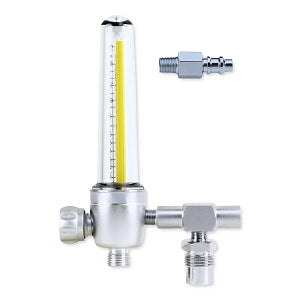 Genstar Technologies Aluminum Air Flowmeters - Aluminum Air Flowmeter, 15 LPM, with Power Take Off, Puritan Bennett Adapter - FM187A-15L-PBP