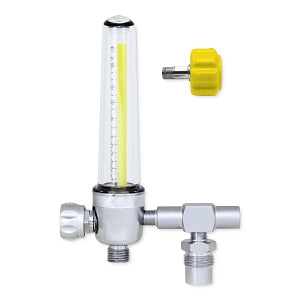 Genstar Technologies Co Inc Gentec Brass Air Flowmeters - Air Flowmeter, Brass, 15 LPM, with Power Takeoff, DISS Back, Nut Nipple Adapter - FM187B-15L-DHP