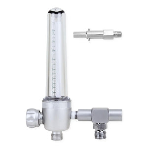 Genstar Technologies Aluminum Oxygen Flowmeters - Oxygen Flowmeter, Aluminum, 15 LPM, with Power Takeoff, Oxequip Twist - 197-A150QP