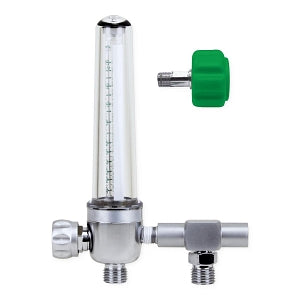 Genstar Technologies Co Inc Brass Oxygen Flowmeters - Oxygen Flowmeter, 15 LPM, with Power Takeoff, DISS Hand Tight - FM197B-15L-DHP