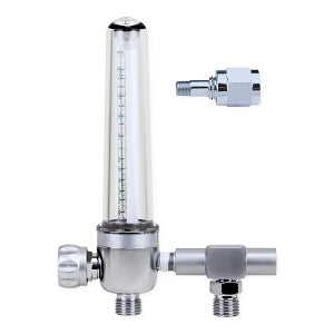 Genstar Technologies Co Inc Brass Oxygen Flowmeters - Oxygen Flowmeter, 15 LPM, with Power Takeoff, DISS, Nut and Nipple - FM197B-15L-DSP