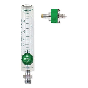 Genstar Technologies Co Inc Brass Oxygen Flowmeters - Oxygen Flowmeter, Brass, 0 - 3 LPM, Ohio - FM-293-03-OH