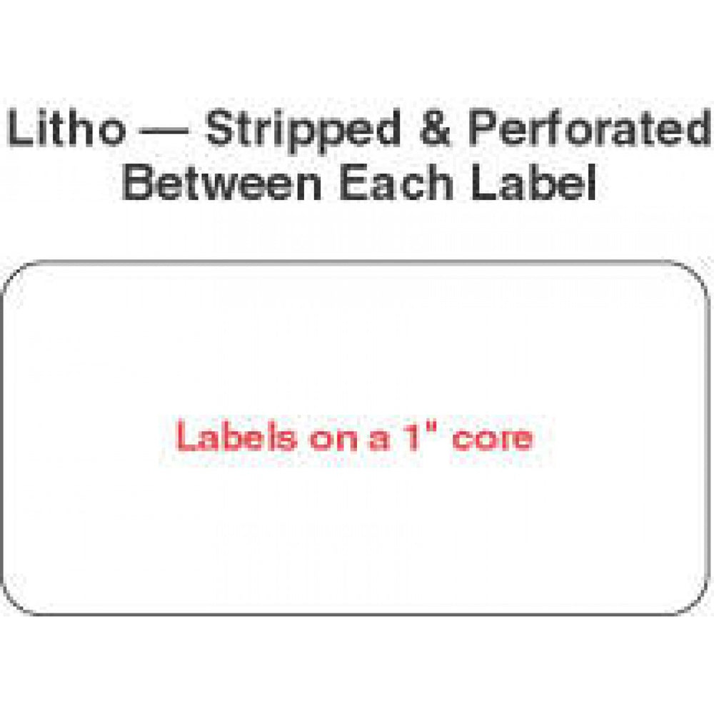 Label Paper Permanent 1" Core 2" X 1 White 1000 Per Roll