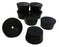 GSC International 1-Hole Rubber Stoppers - STOPPER RUBBER, SIZE 10, 1-HOLE - RS-10-1