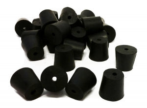 GSC International 1-Hole Rubber Stoppers - STOPPER RUBBER, SIZE 4, 1-HOLE - RS-4-1