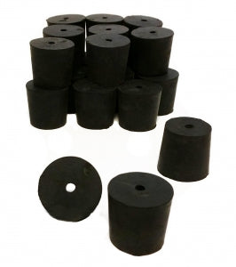 GSC International 1-Hole Rubber Stoppers - STOPPER RUBBER, SIZE 5, 1-HOLE - RS-5-1