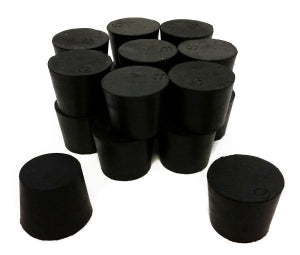 GSC International Solid Top Rubber Stoppers - STOPPER RUBBER, SIZE 6 - RS-6