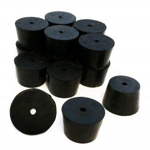 GSC International 1-Hole Rubber Stoppers - STOPPER RUBBER, SIZE 7, 1-HOLE - RS-7-1