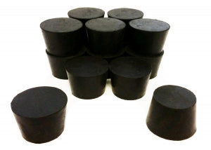 GSC International Solid Top Rubber Stoppers - STOPPER RUBBER, SIZE 7 - RS-7