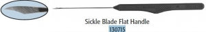 Circon / Gyrus ACMI Sickle Blade Flat Handle - Myringotomy Knife, Disposable, Sickle Blade - 130715