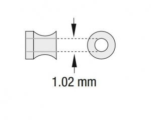 Olympus America Shepard Grommet Ventilation Tubes - Shepard Grommet Ventilation Tube, Drain, .040 mm - 140029