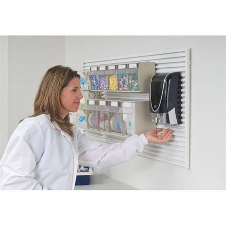 Glove Dispenser and Tube Dispenser for LabWall Double Glove Disp. with Hangers - 20"W x 5.5"D x 4"H