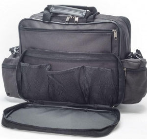 Hopkins Medical Original Home Health Shoulder Bags - Shoulder Bag with 4 Zippered Compartments, Black - 530650