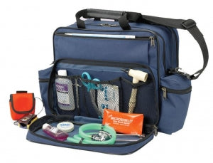 Hopkins Medical Original Home Health Shoulder Bags - Shoulder Bag with 4 Zippered Compartments, Navy - 530650