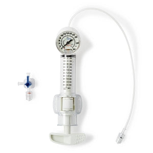 Namic Inflation Device Kits - Inflation Device with 3-Way High-Pressure Stopcock, 1, 050 psi, 30 Atmospheric Pressure (ATM), 20 mL Barrel Volume, 12" High-Pressure Braided Tubing - H965914021