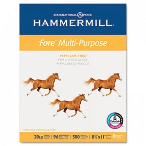 Hammermill Fore MP Multipurpose Paper - Multipurpose Print Paper, 96 Bright, 20 lb., 8-1/2" x 11", White - 10326-7