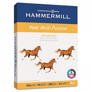 Hammermill Fore MP Multipurpose Paper - Multipurpose Print Paper, 96 Bright, 20 lb., 8-1/2" x 11", White - 10326-7