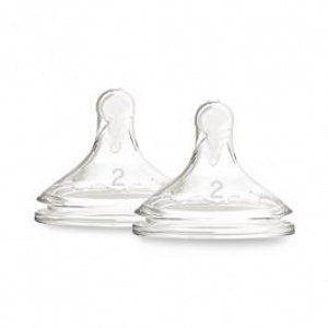 Handi-Craft Dr. Brown's Level 2 Wide-Neck Bottle Nipples - Dr. Brown Wide Neck Nipple, Level 2 - WN2201-P3