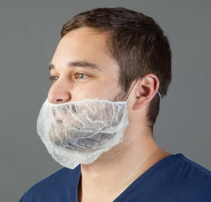 Health Care Logistics Beard Hair and Shoe Covers - Universal Size Beard Cover - 12077