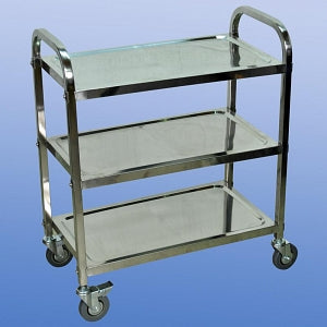 Healthcare Logistics Economy Stainless Steel Cart - CART, STAINLESS, ECONOMY, 29.5X15.75X35.25 - 17827