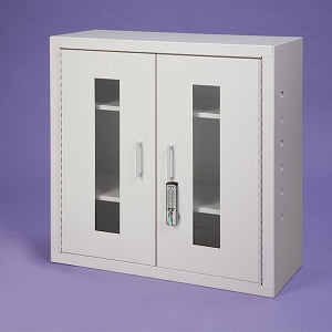 Health Care Logistics Medical Storage Cabinets - Medical Storage Cabinet with Digital Lock, 24" x 26" x 12" Exterior, 23-3/4" x 25-1/2" x 10-3/4" Interior - 17851