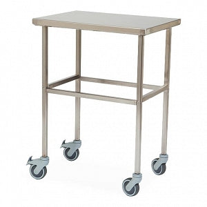 Health Care Logistics Stainless Steel Mobile Table - Mobile Stainless-Steel Table, 200 lb. Capacity, 26" x 36" x 19" - 19102