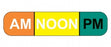 Healthcare Logistic Medication Labels - Medication Labels, AM Noon PM, Orange, Yellow, Green - 2210