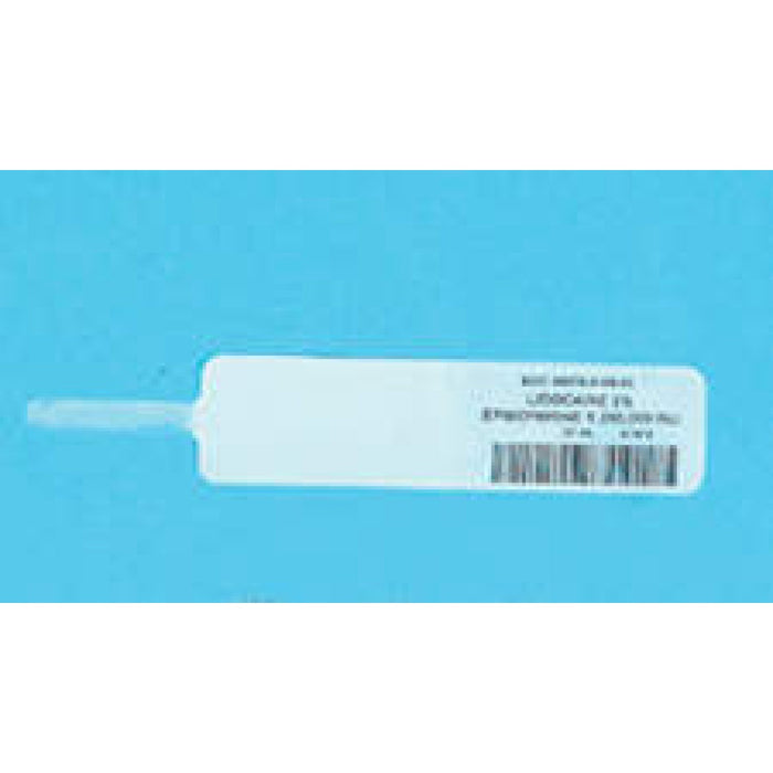 Label Syringe Flag Laser Synthetic Permanent 3 7/8" X 3/4" White 20 Per Sheet, 100 Sheets Per Package