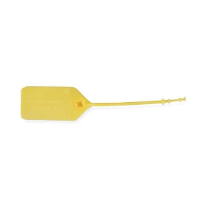 Health Care Logistics Pull-Tight Seals - Pull-Tight Seals, Unnumbered, 9" with 7" Tail, Yellow - 7823