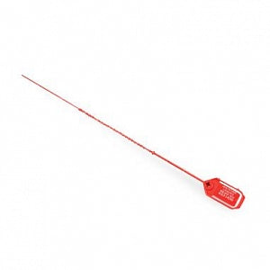 Healthcare Logistics Ring-Pull Security Seals - Ring Pull-Tight Seal, Red, 100/Pack - 8120