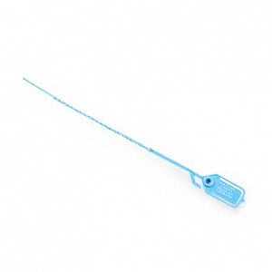 Healthcare Logistics Ring-Pull Security Seals - Ring Pull-Tight Bi-Directional Seal, Blue, 100/Pack - 8140