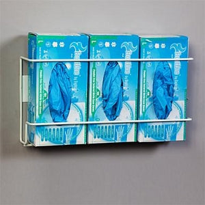 Healthcare Logistics Glove Box Holder - Triple Wire Glove Box Holder, Holds 3 Boxes - 8245