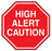 Health Care Logistics High Alert Caution Labels - High Alert Caution Label, Red / White, 2" - 8345