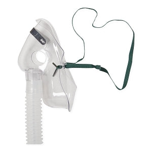 Medline Disposable Oxygen Masks with Standard Connector - Adult Venturi Mask with Nose Clip, Color Diluters, 7' Tubing and Standard Connectors - GC8029B