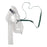 Medline Disposable Oxygen Masks with Standard Connector - Adult Venturi Mask with Nose Clip, Color Diluters, 7' Tubing and Standard Connectors - GC8029B