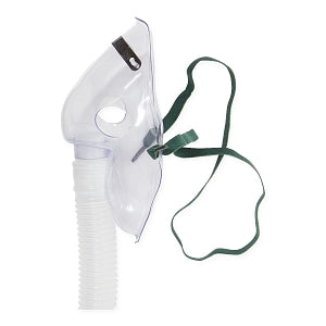 Medline Disposable Oxygen Masks with Standard Connector - Adult Venturi Mask with Single Dial, 7' Tubing and Standard Connectors - HCS121E