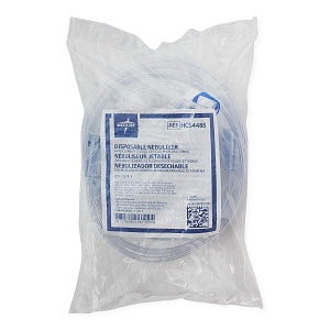 Medline Disposable Handheld Nebulizer Kits with Mask - Disposable Handheld Nebulizer Kit with Upstream Nebulizer, Adult Mask, 7' Tubing and Standard Connector - HCS4485