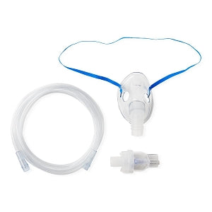 Medline Disposable Handheld Nebulizer Kits with Mask - Disposable Handheld Nebulizer Kit with Upstream Nebulizer, Pediatric Mask, 7' Tubing and Standard Connector - HCS4486