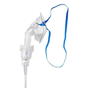 Medline Disposable Handheld Nebulizer Kits with Mask - Disposable Handheld Nebulizer Kit with Upstream Nebulizer, Pediatric Mask, 7' Tubing and Standard Connector - HCS4486