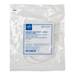 Medline SuperSoft Oxygen Cannulas with Universal Connector - SuperSoft Oxygen Cannula, No Tubing, Adult - HCS4510S