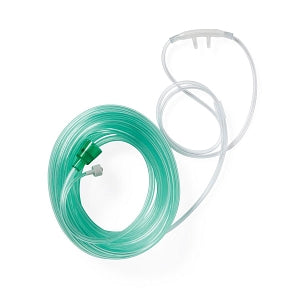 Medline SuperSoft CO2 Cannulas - SuperSoft CO2 Sampling Cannula, 7' O2 Tubing, 4" CO2 Tubing, Male, Adult - HCS4560S