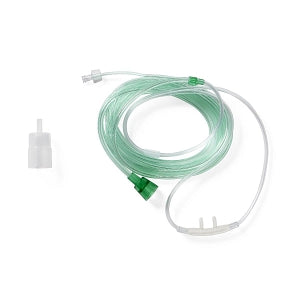 Medline CO2 Sampling Cannulas - CO2 Sampling Cannula, 7' O2 Tubing, 4" CO2 Tubing, Green, Adult - HCS4561